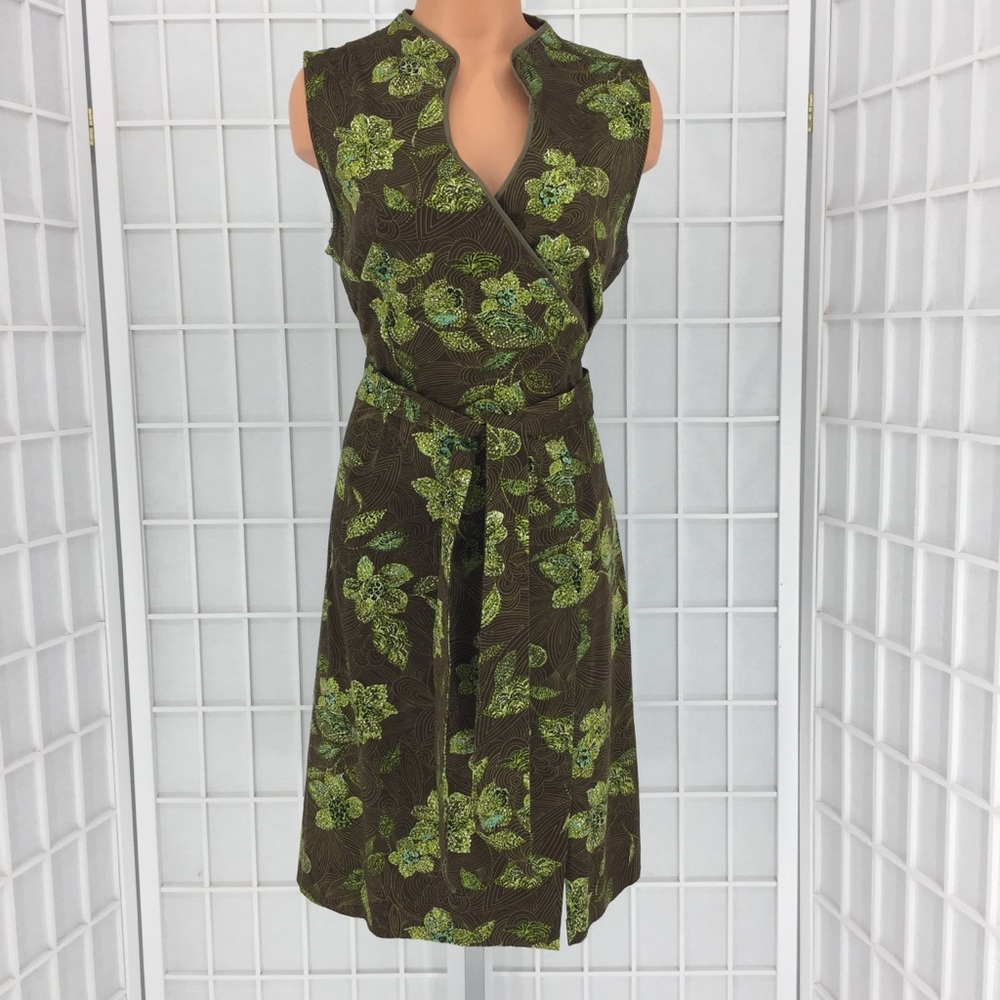 Sag Harbor Floral Print Sleeveless Stretch Dress - Picture 2 of 8